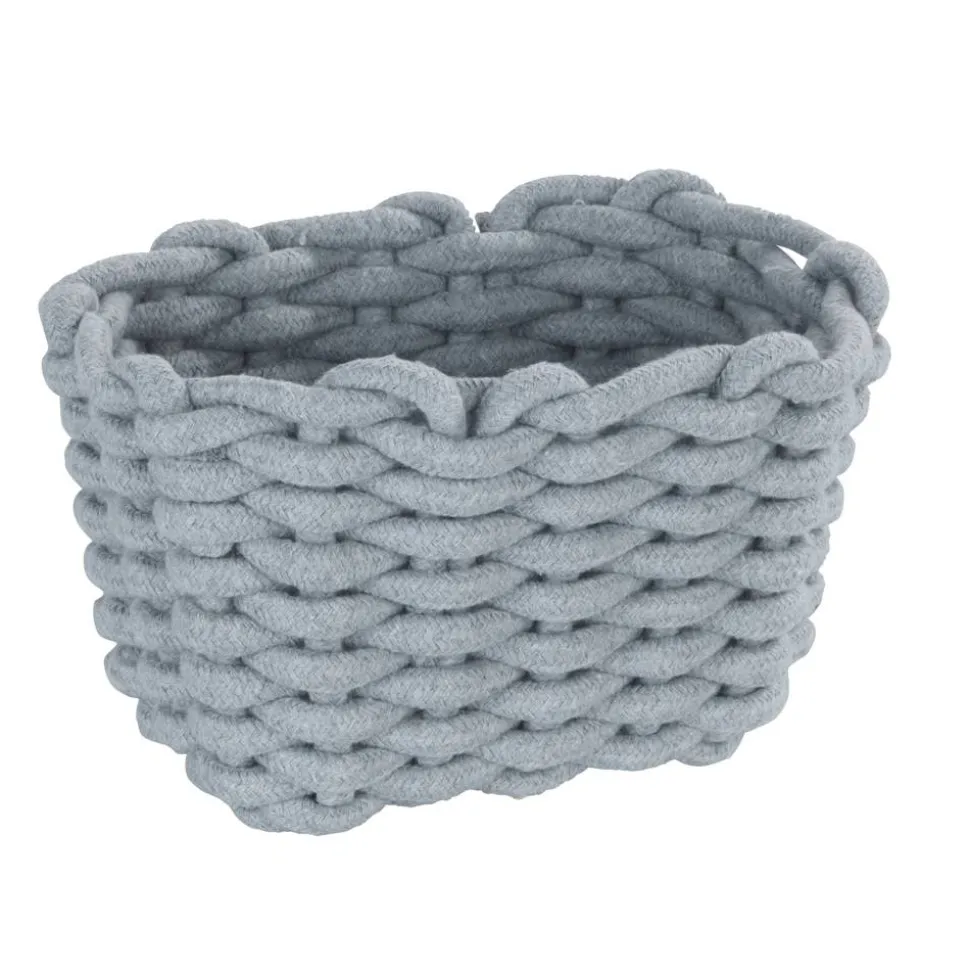 Aufbewahrungskorb 'Tia' grau 20 x 13 x 15 cm