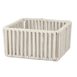 Aufbewahrungskorb 'Zovo' Baumwolle, Polyester beige 20 x 10 x 20 cm