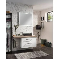 Aufsatzbecken oval 'New York' grau 50,5 x 31,5 x 12 cm
