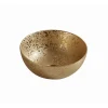 Aufsatzhandwaschbecken rund 'Osiris' goldfarben Ø 35,8 x 15,5 cm