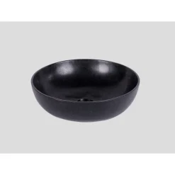 Aufsatzwaschbecken 'Cool Fire' Granit schwarz Ø 38 x 12 cm