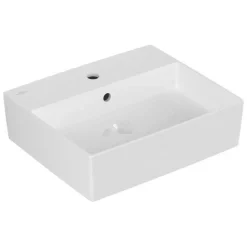 Aufsatzwaschbecken eckig 'Memento 2.0' weiß 50 x 14 x 42 cm