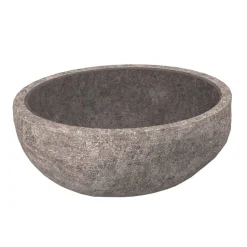 Aufsatzwaschbecken rund 'Stone' grau Ø 46 cm
