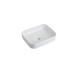 Aufsatzwaschtisch 'Glaros' Keramik matt white 50 x 39 x 13 cm