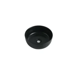 Aufsatzwaschtisch 'Taos' Keramik matt black Ø 35,8 x 13,7 cm