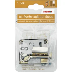 Aufschraubschloss Metall 49 x 58,5 x 9,5 mm