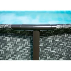 Aufstellpool 'Elite Frame' Rattan-Optik grau Ø 549 x 132 cm