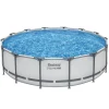 Aufstellpool 'Steel Pro MAX' Komplett-Set lichtgrau Ø 427 x 107 cm
