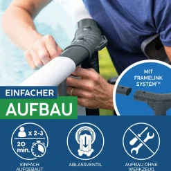 Aufstellpool 'Steel Pro MAX' Komplett-Set lichtgrau Ø 427 x 107 cm