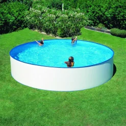 Aufstellpool-Set 'Splasher 4' weiß/blau Ø 300 x 90 cm
