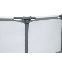Aufstellpool 'Steel Pro MAX' Komplett-Set, grau rund Ø 427 x 107 cm