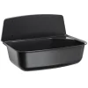Ausgussbecken eckig Kunststoff schwarz 52,6 x 34,2 x 36,7 cm