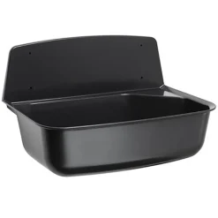 Ausgussbecken eckig Kunststoff schwarz 52,6 x 34,2 x 36,7 cm