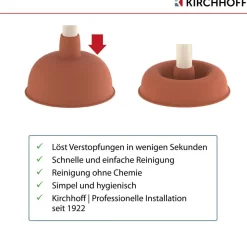 Ausgussreiniger Gummi Pömpel Ø 14 x 41 cm