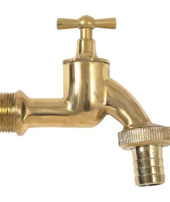 Auslaufhahn messingfarben 3/4" AG