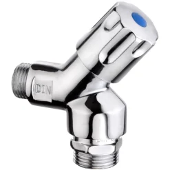 Auslaufventil 1/2" mit Maschinenanschluss, chromfarben