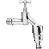 Auslaufventil mit Rückflussverhinderer 1/2" Außengewinde chrom