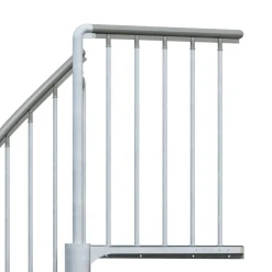 Aussenspindeltreppe 'Gardenspin' Metall Ø 185 cm