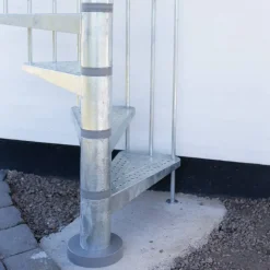 Aussenspindeltreppe 'Gardenspin' Metall Ø 185 cm