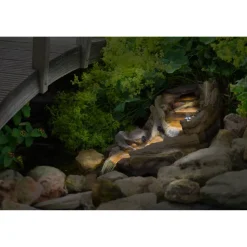 Bachlaufelement 'Reventon' LED-Beleuchtung 74 x 36 x 21 cm