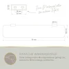 Badablage 'Aura' Glas verchromt 60 x 12,8 x 2 cm