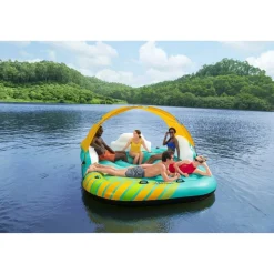 Badeinsel 'Hydro-Force™ Sunny Lounge' türkis 300 x 275 x 83 cm
