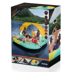 Badeinsel 'Hydro-Force™ Sunny Lounge' türkis 300 x 275 x 83 cm
