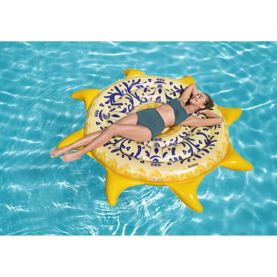 Badeinsel 'Mediterrane Sonne' gelb Ø 226 cm