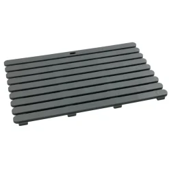 Badematte 'Indoor & Outdoor' Kunststoff grau 80 x 50 cm