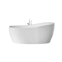 Badewanne 'Aviva' freistehend Sanitäracryl weiß 1800 x 850 mm