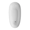 Badewanne 'Aviva' freistehend Sanitäracryl schwarz-weiß 1800 x 850 mm