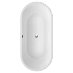 Badewanne 'Carney' freistehend weiß 190 x 89,5 cm