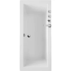 Badewanne "Cubic" rechteckig weiß 190 x 90 cm