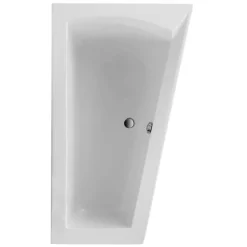 Badewanne 'Galia II Modell A' Sanitäracryl weiß 1750 x 1350 x 700 mm