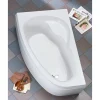 Badewanne "Loredana" 175 x 110 cm weiß links