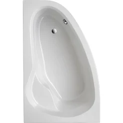 Badewanne "Loredana" 175 x 110 cm weiß links