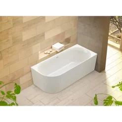Badewanne 'Mince Corner' links weiß 180 x 80 cm
