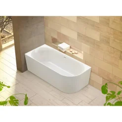 Badewanne 'Mince Corner' rechts weiß 180 x 80 cm