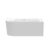 Badewanne 'Mince Corner XS' links weiß 155 x 80 cm