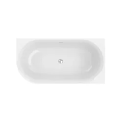 Badewanne 'Mince Corner XS' links weiß 155 x 80 cm