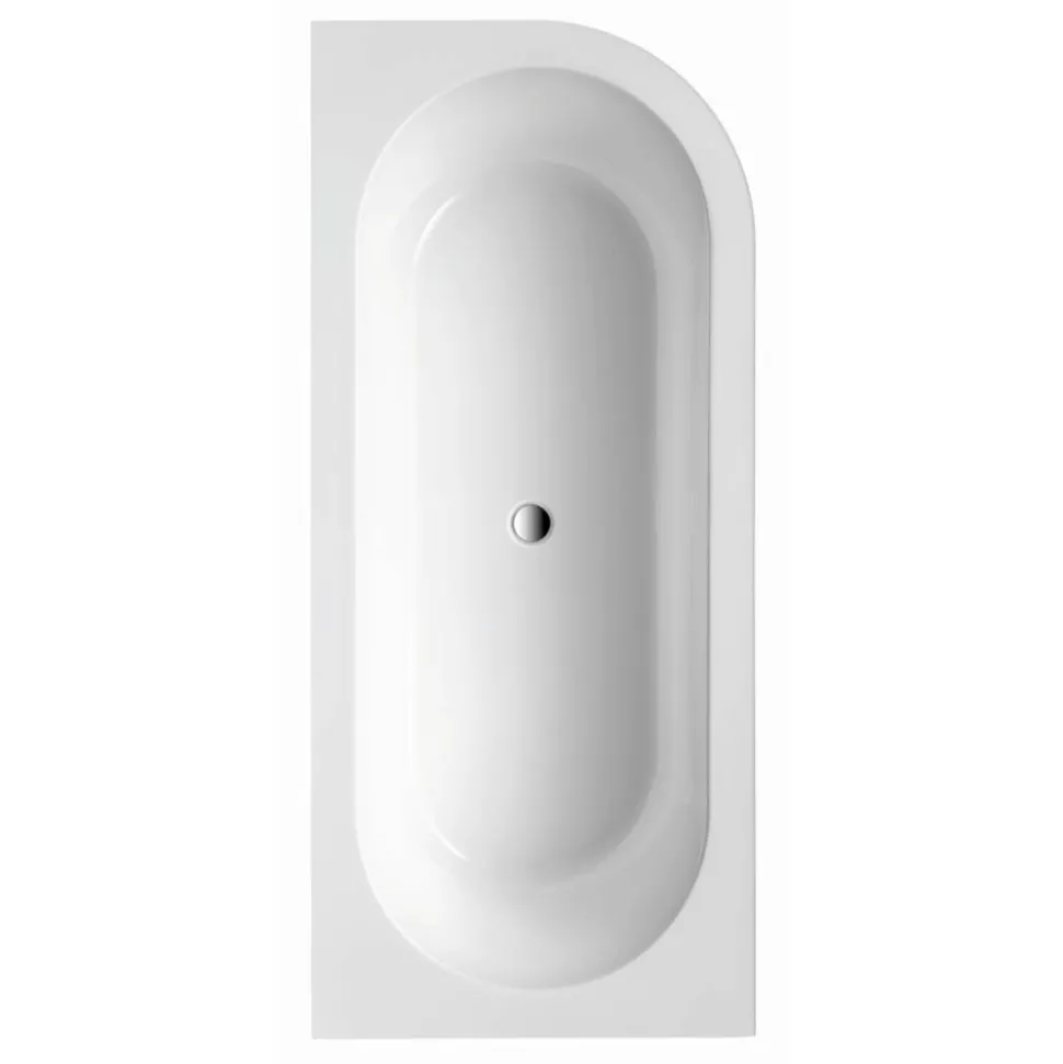 Badewanne 'Modena Corner' weiß 178 x 78 cm rechts