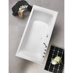 Badewanne 'Rosa' Sanitäracryl weiß 2000 x 900 mm