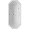 Badewanne 'Sicilia 170' mit Whirlpoolsystem weiß 170 x 85 x 48 cm