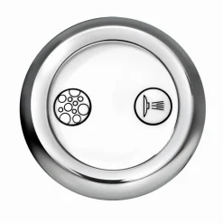 Badewanne 'Sicilia 170' mit Whirlpoolsystem weiß 170 x 85 x 48 cm