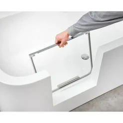 Badewanne 'Free-Gate' rechts Sanitäracryl weiß 1800 x 800 mm