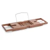 Badewannenablage Bambus/Metall 70 x 4 x 22 cm