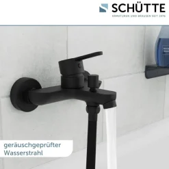 Badewannenarmatur 'Denver' matt schwarz