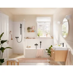 Badewannenarmatur 'Rebris S' schwarz matt