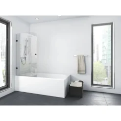 Badewannenfaltwand 1-teilig 80 x 140 cm