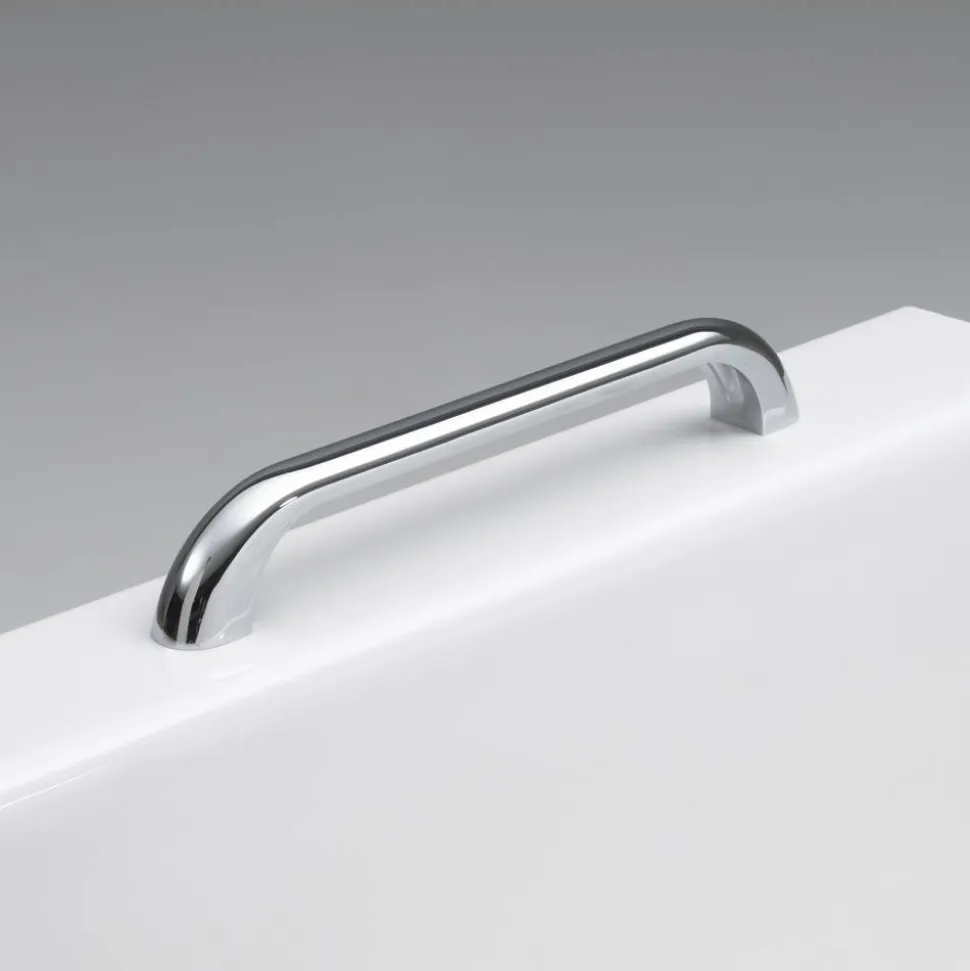 Badewannengriffe für Modell 'Korfu' chromfarben 27 x 2,5 x 4,5 cm 2 Stück
